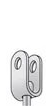 End Y Joint clevis 1/8, 3/8 bore 1/2 gap